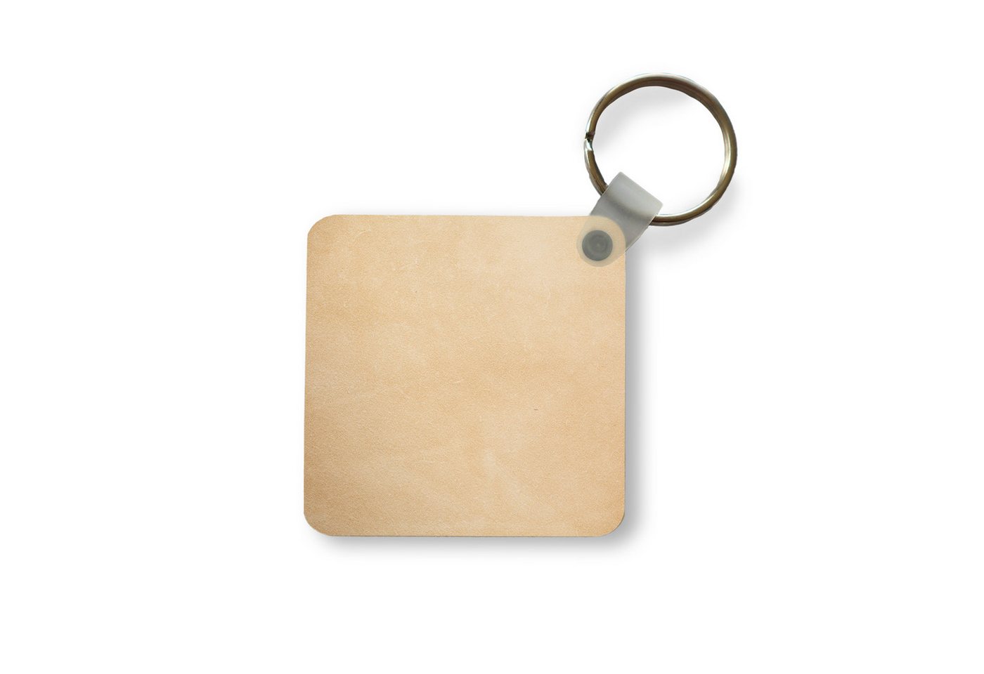MuchoWow Schlüsselanhänger Leder - Strukturiert - Lederoptik - Beige, Quadratisch, Accessoire Auto / Haus / Rucksack / Handtasche, FORMAAT MuchoWow Schlüsselanhänger Leder - Strukturiert - Lederoptik - Beige, Quadratisch, Accessoire Auto / Haus / Rucksack / Handtasche, FORMAAT von MuchoWow