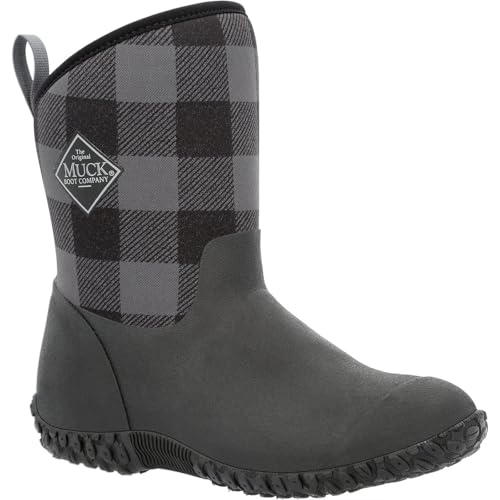 Muck Boots Damen Muckster II Mid Stiefelette, Schwarz/Grau kariert, 42 EU Muck Boots Damen Muckster II Mid Stiefelette, Schwarz/Grau kariert, 42 EU von Muck Boots