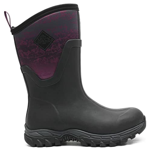 Muck Boot Damen Arctic Sport II Mid Synthetic Textile Black Magenta Stiefel 39-40 EU von Muck Boots
