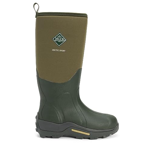 Muck Boots Arctic Sport Tall, Unisex Erwachsene Arbeits-Gummistiefel, Grün (Moss 333A), 42 EU (8 UK) von Muck Boots