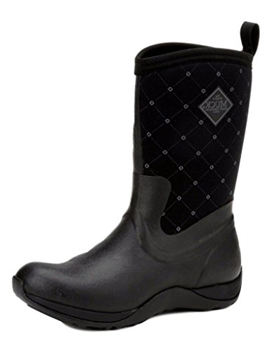 Muck Boots Arctic Weekend Prints-Quilted Print, Damen Kurzschaft Gummistiefel, Black (black/castlerock Print), 39/40 EU von Muck Boots