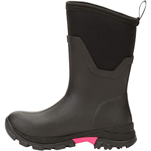 Muck Boots Damen Arctic Ice Mid Achat Gummistiefel, Schwarz Hot Pink, 42 EU von Muck Boots