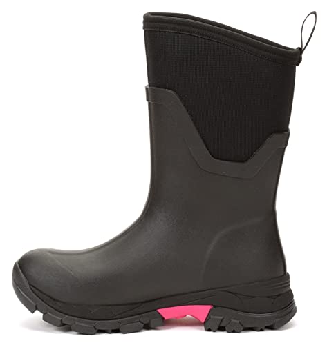 Muck Boots Damen Arctic Ice Mid Achat Gummistiefel, Schwarz Hot Pink, 37 EU von Muck Boots