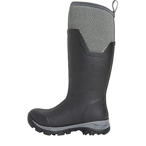 Muck Boots Damen Arctic Ice Tall AGAT Gummistiefel, Schwarz/Grau/Geometrisch, 40 EU von Muck Boots