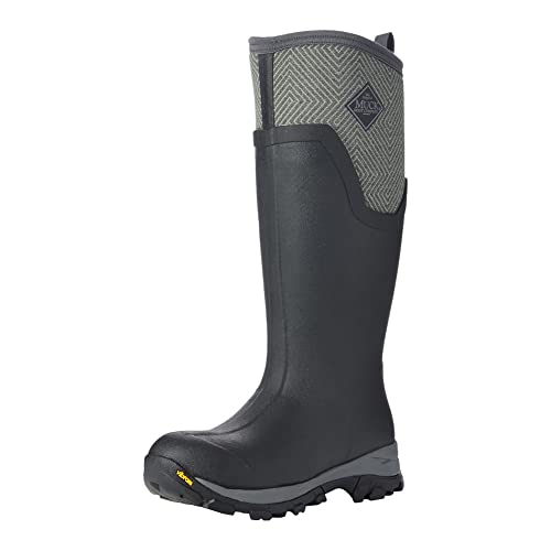 Muck Boots Damen Arctic Ice großer Achat Gummistiefel, Schwarz/Grau/Geometrisch, 37 EU von Muck Boots