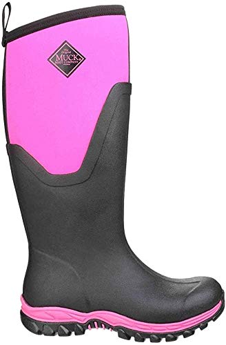 Muck Boots Damen Arctic Sport Gummistiefel (37 EU) (Schwarz/Pink) von Muck Boots