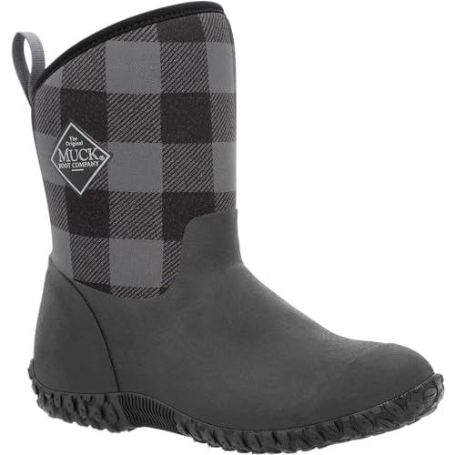 Muck Boots Damen Muckster II Mid Rain Boot, Black Grey Plaid, 39/40 EU von Muck Boots