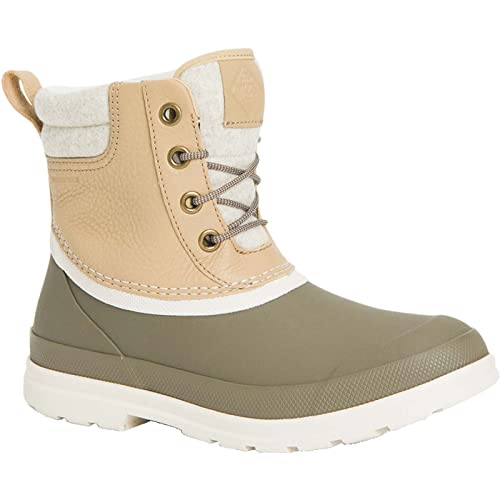 Muck Boots Damen Originals Duck Lace Gummistiefel, Taupe Walnuss, 43.5 EU von Muck Boots