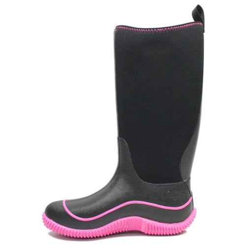 Muck Boots Hale, Damen Stiefel, Schwarz (black/hot Pink), 37 EU (4 UK) von Muck Boots