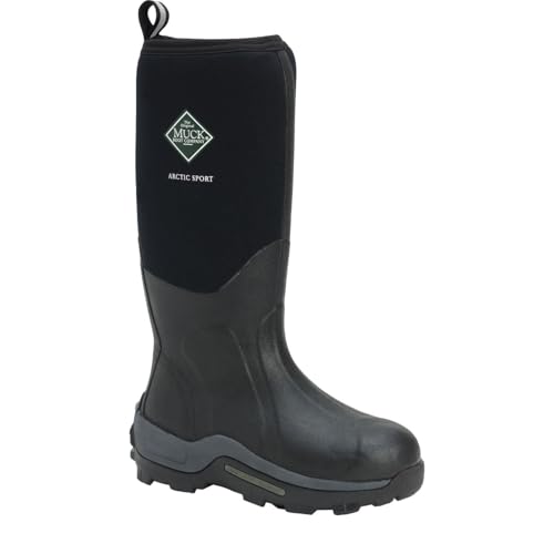 Muck Boots Unisex Arctic Sport Pull On Gummistiefel (39 EU) (Schwarz/Schwarz) von Muck Boots