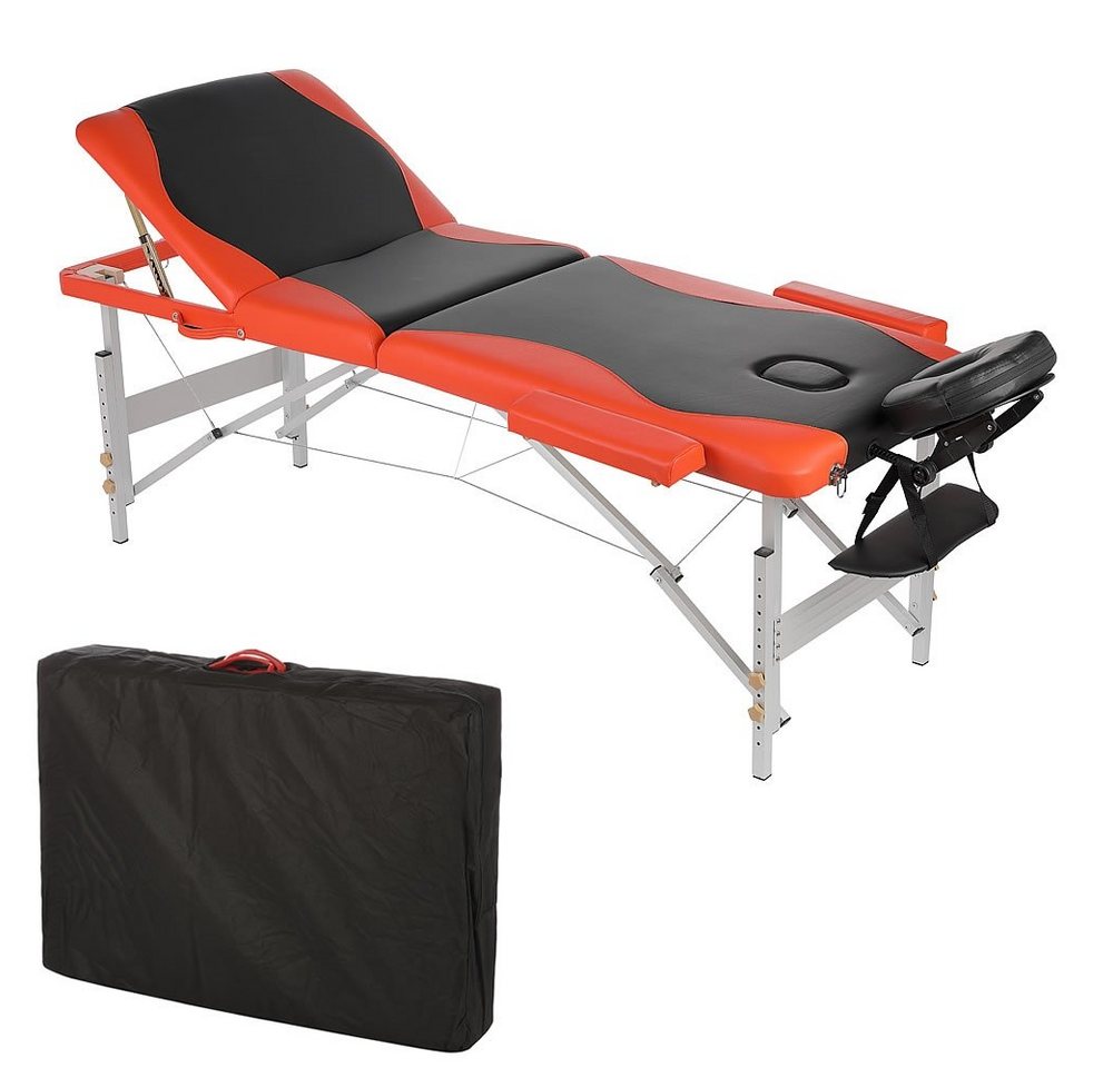 Mucola Massageliege Massageliege 3Zonen Kopfstütze Ergonomisch Leicht Tasche Kosmetikliege (Stück, Premium-Liege), Extra dicke Polsterung von Mucola