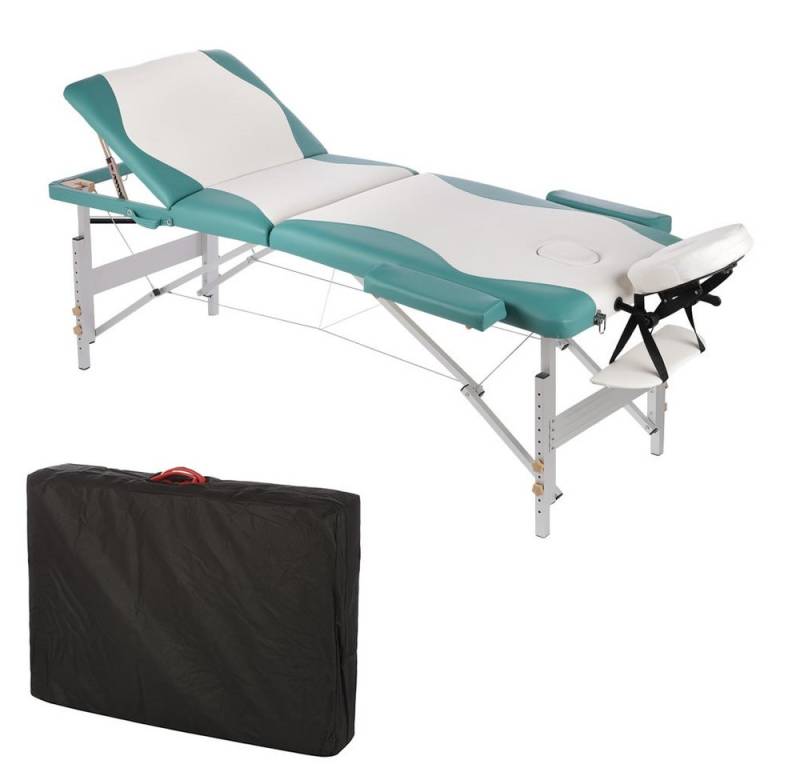 Mucola Massageliege Massageliege 3Zonen Kopfstütze Ergonomisch Leicht Tasche Kosmetikliege (Stück, 1-St., Premium-Liege), Extra dicke Polsterung Mucola Massageliege Massageliege 3Zonen Kopfstütze Ergonomisch Leicht Tasche Kosmetikliege (Stück, 1-St., Premium-Liege), Extra dicke Polsterung von Mucola