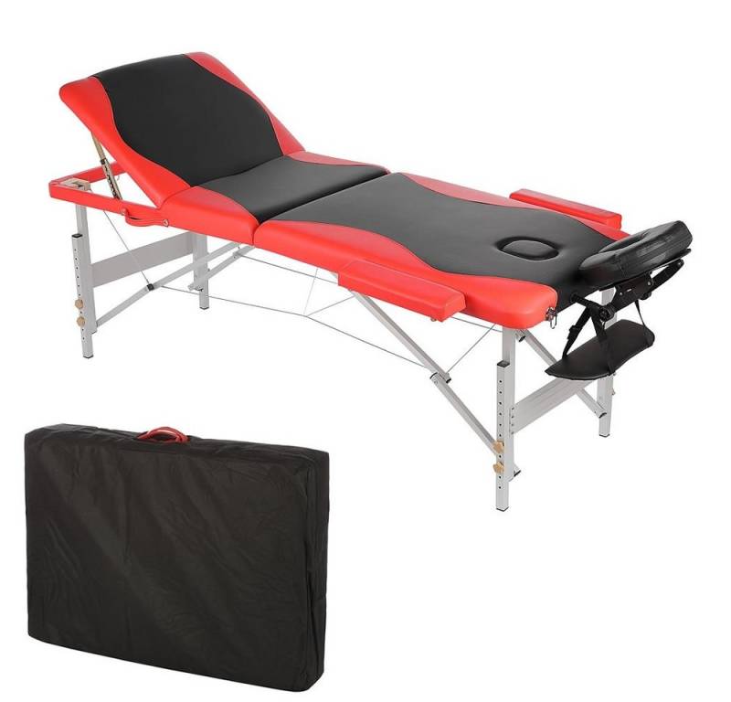 Mucola Massageliege Massageliege 3Zonen Kopfstütze Ergonomisch Leicht Tasche Kosmetikliege (Stück, 1-St., Premium-Liege), Extra dicke Polsterung Mucola Massageliege Massageliege 3Zonen Kopfstütze Ergonomisch Leicht Tasche Kosmetikliege (Stück, 1-St., Premium-Liege), Extra dicke Polsterung von Mucola