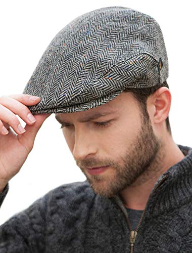 Mucros Weavers Irish Trinity Flat Cap for Men Newsboy Hat - - large von Mucros Weavers