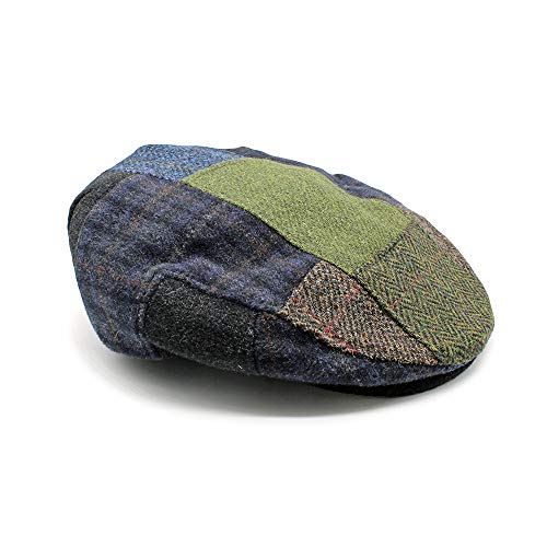 Mucros Weavers Irish Trinity Patch Cap Irish Hat for Men Wool Newsboy Cap Flat Wool Hat - - X-Large von Mucros Weavers