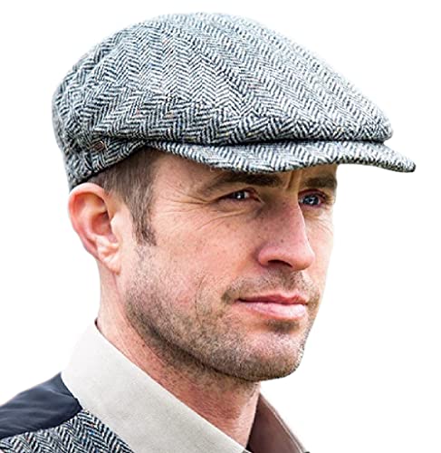 Mucros Weavers Kerry Cap Gray Herringbone Medium von Mucros Weavers
