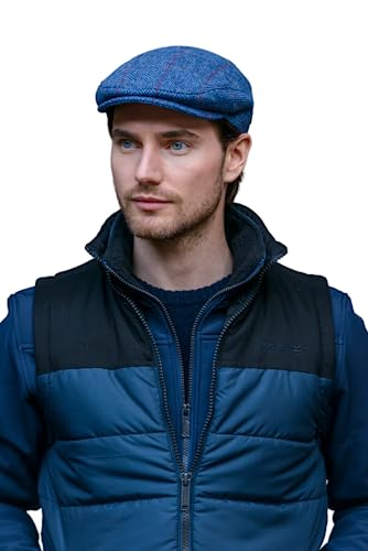 Mucros Weavers Men's Irish Trinity Flat Cap Driving Cap Made in Ireland (Col 110, Large) von Mucros Weavers