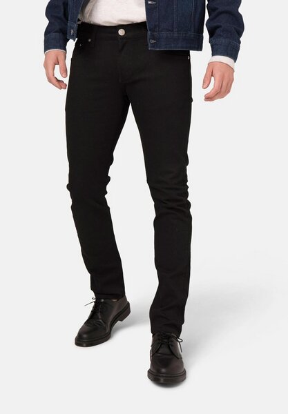 Mud Jeans Jeans Slim Fit - Lassen - dip dry black von MUD Jeans