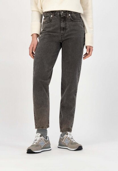 Mud Jeans Mams Stretch Tapered Jeans - chocolate von MUD Jeans