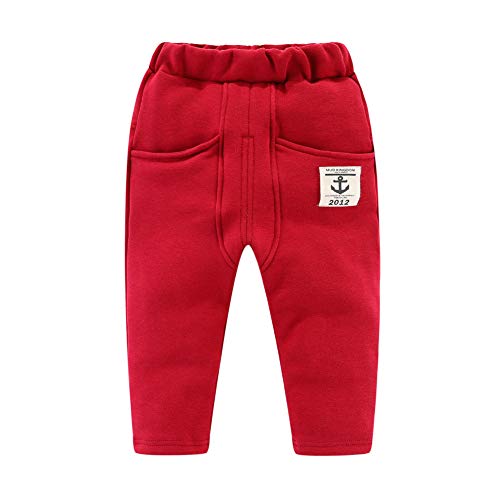 Mud Kingdom Baby Jungs Winterhose Warmes Fleecefutter 18-24 Monate Rot von Mud Kingdom