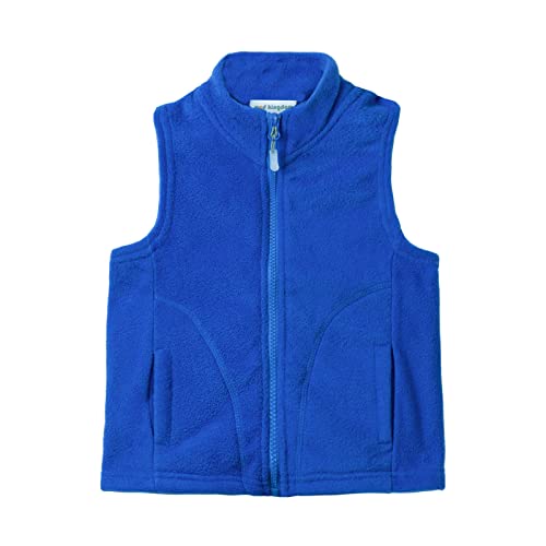 Mud Kingdom Jungen Kinder Junge Süßigkeiten Farbe Design Fleece Winter Weste Kinderbekleidung 8-9 Jahr(advice 140 cm height) Blau von Mud Kingdom
