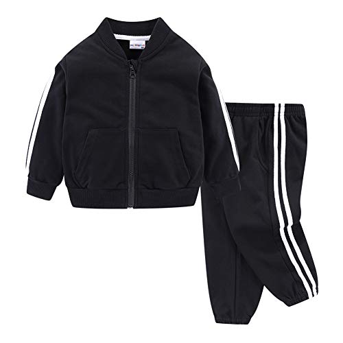 Mud Kingdom Kleine Jungen Sweatsuit Casual Outerwear Schwarz zurück in die Schule 6 Jahre von Mud Kingdom