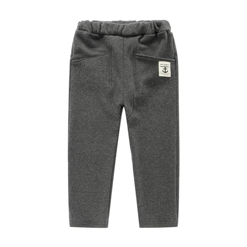 Mud Kingdom Kleine Jungen Winterhose Warmes Fleecefutter 7-8 Jahre Dunkelgrau von Mud Kingdom