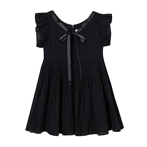 Mud Kingdom Kleine Mädchen Kleid Rüschen Sommer Partykleid Ärmellos Baumwolle Geburtstag Schwarz 6 Jahre Mud Kingdom Kleine Mädchen Kleid Rüschen Sommer Partykleid Ärmellos Baumwolle Geburtstag Schwarz 6 Jahre von Mud Kingdom