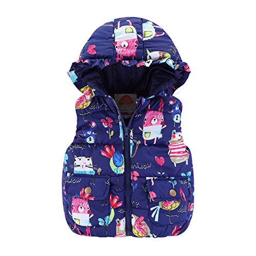 Mud Kingdom Kleine Mädchen Marineblaue Gilet Kapuzen Reißverschluss Steppweste Für Mädchen Ärmellose Oberbekleidung Niedliches Tiermuster 6 Jahre Mud Kingdom Kleine Mädchen Marineblaue Gilet Kapuzen Reißverschluss Steppweste Für Mädchen Ärmellose Oberbekleidung Niedliches Tiermuster 6 Jahre von Mud Kingdom