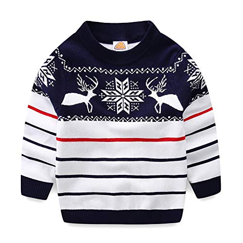 Mud Kingdom Kleinkind Junge Pullover Chritmas Rentier süß 3 Jahre Marine von Mud Kingdom