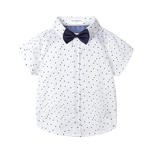 Mud Kingdom Kleinkind Jungen Hemd und Krawatte Kurzarm Sterne Weiß 4 Jahre von Mud Kingdom