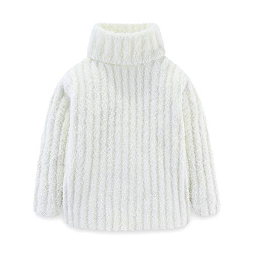 Mud Kingdom Kleinkind Mädchen Rollkragenpullover Turtleneck Strickpulli Weiß 2 Jahre von Mud Kingdom