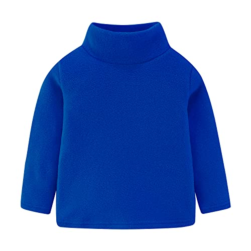Mud Kingdom Mädchen Junge Shirts Fleece Pullover mit Stehkragen Basis Tops Unisex 7-8 Jahre (52-54 ins./59-66 lbs.) Blau von Mud Kingdom