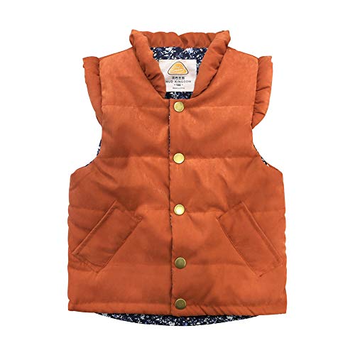 Mud Kingdom Mädchenweste, leicht, niedlich, Blumenmuster, ZS0482ZO110, Braun, ZS0482ZO110 4 Jahre von Mud Kingdom