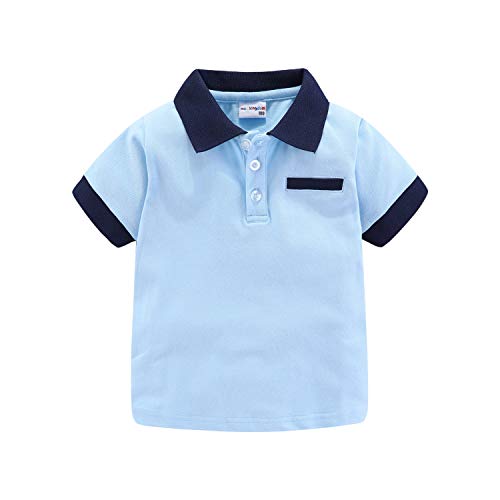 Mud Kingdom Polo Hemd zum Kleiner Jungen Nette Sommerferien Blau 6-7 Jahre von Mud Kingdom