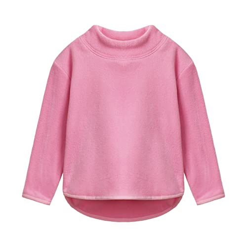 Mud Kingdom Pullover Strickjacken für Jungen Mädchen Winter Freizeit Stehkragen Polar Fleece Rosa 2 Jahre von Mud Kingdom