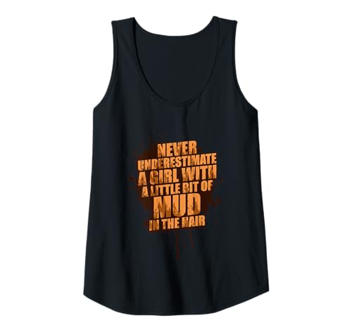 Damen A Little bit of mud Muddy Race Schlammlauf Mud Run Tank Top von Mud Run Marathon Outfits Schlammlauf Designs