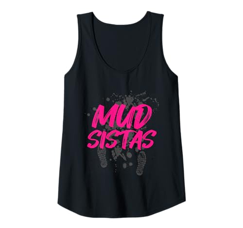 Damen Mud sistas Muddy Race Schlammlauf Mud Run Tank Top von Mud Run Marathon Outfits Schlammlauf Designs
