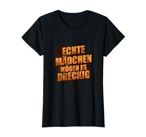 Echte Mädchen Muddy Race Schlammlauf Mud Run T-Shirt von Mud Run Marathon Outfits Schlammlauf Designs