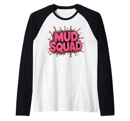Mud Squad Mud Run Team Funny Mudder Running Damen, rosa Raglan Mud Squad Mud Run Team Funny Mudder Running Damen, rosa Raglan von Mud Squad Funny Mud Running Matching Team Mud Run