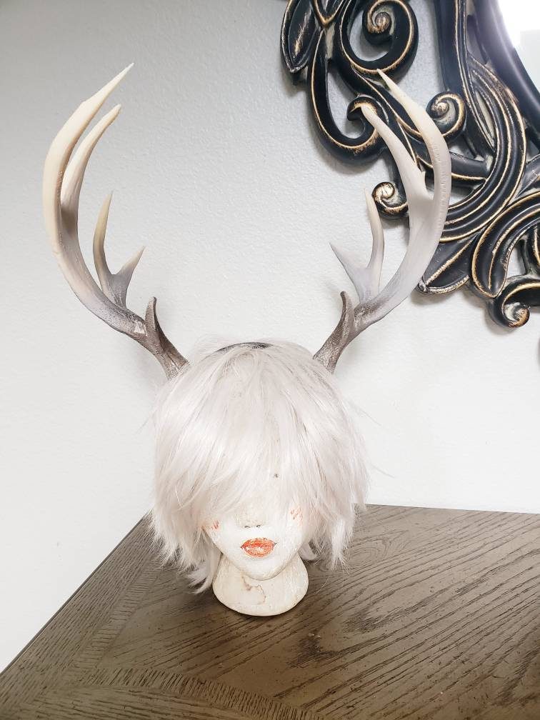 3D Gedrucktes Hirschgeweih Mit Stirnband - Leichte Rehgeweihe, Cosplay von MudandMajesty