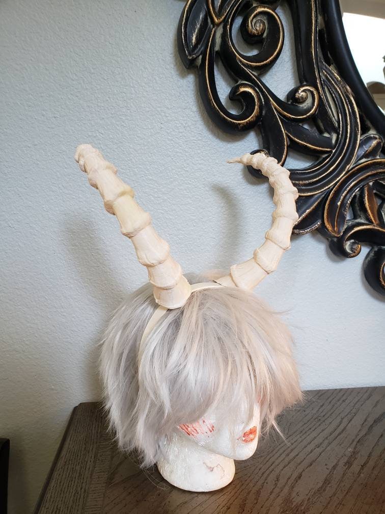 Bergziege Hörner Krampus Auf Stirnband Leichte Cosplay Gehörnte Lang Und Dünn von MudandMajesty