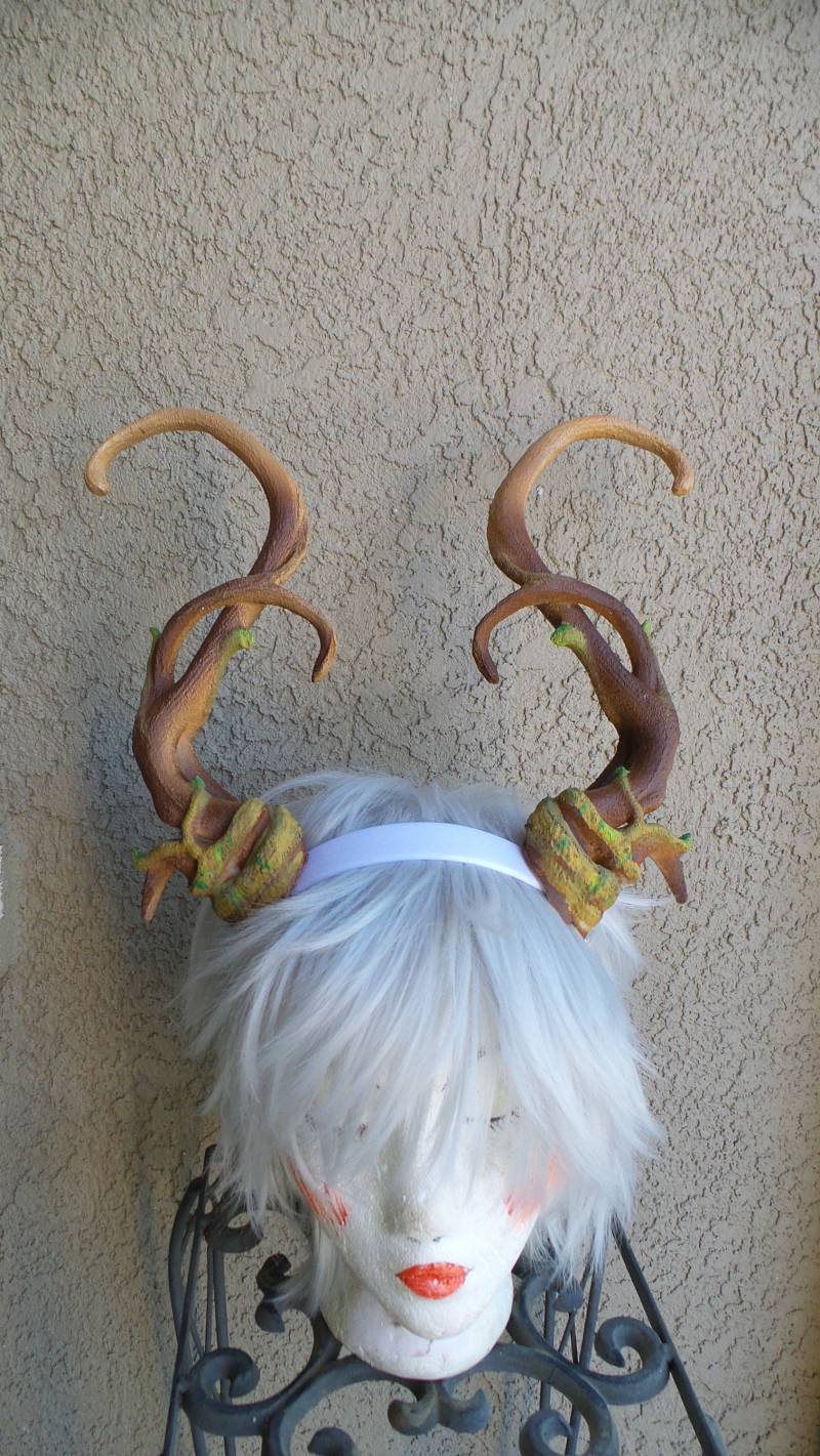 Neu Ankündigung Wunderliche Fee Hirschgeweih Hörner 3D Gedruckt | Ultra Light Weight Plastic Twisted Rebe Geweih Wald Comic-Con von MudandMajesty