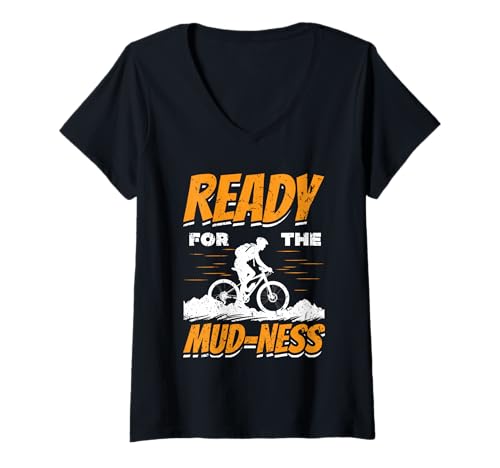 Damen Bereit für das Mud-Ness Design T-Shirt mit V-Ausschnitt Damen Bereit für das Mud-Ness Design T-Shirt mit V-Ausschnitt von Muddy Adventure Gear