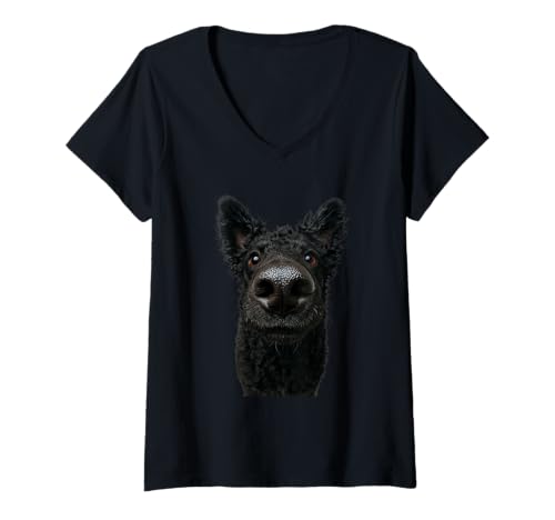 Damen MUDI T-Shirt mit V-Ausschnitt Damen MUDI T-Shirt mit V-Ausschnitt von Mudi Dog