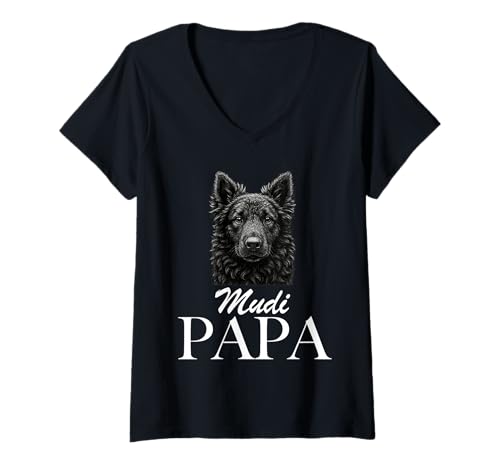 Damen MUDI Papa T-Shirt mit V-Ausschnitt Damen MUDI Papa T-Shirt mit V-Ausschnitt von Mudi Papa