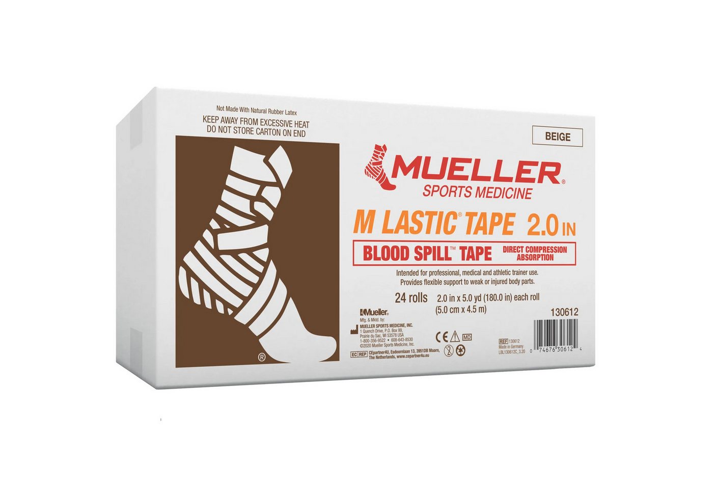 Mueller Sports Medicine Kinesiologie-Tape Mueller M Lastic Tape (Großpackung) (24-St) von Mueller Sports Medicine