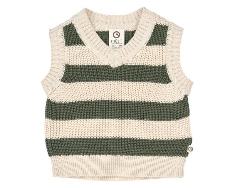 Müsli by GREEN COTTON Pullunder 1545001900 Jungen Strickweste, Pullunder-Weste, ärmellos, Sweater Vest, Stricktop von Müsli by GREEN COTTON