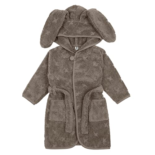 Müsli by Green Cotton Baby Boys Bunny Bathrobe, Cashew, 104/110 von Müsli by Green Cotton