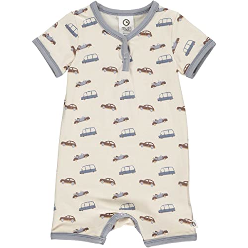 Müsli by Green Cotton Baby Boys Car Beach Body and Toddler Sleepers, Buttercream, 74 von müsli